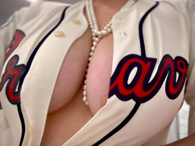 It brought us good luck last night, so here’s my contribution for Game #2! Let’s Go Braves!!! Chop Chop!!!❤️😘💦⚾️💦 by feelinglilith