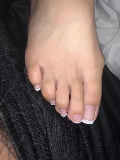 It could be your cock I’m running with my toes. DMs open by Mr_MrsLV