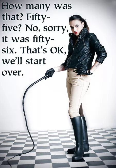 It is important to keep an accurate count. by cbtok