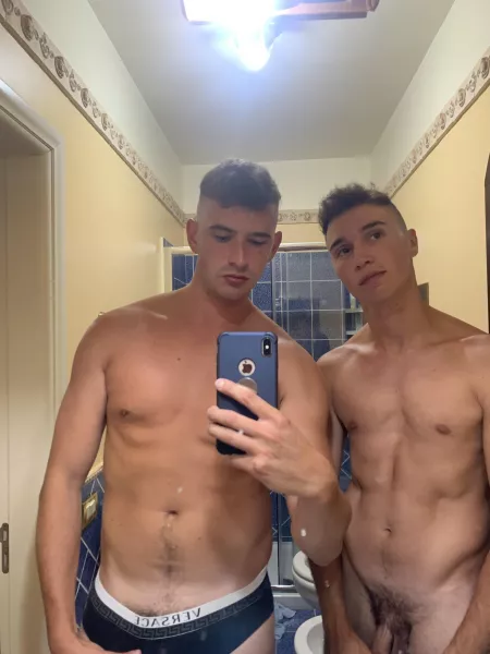 It was a few minutes before I put him on his knees 👅 by enricoandmatteo