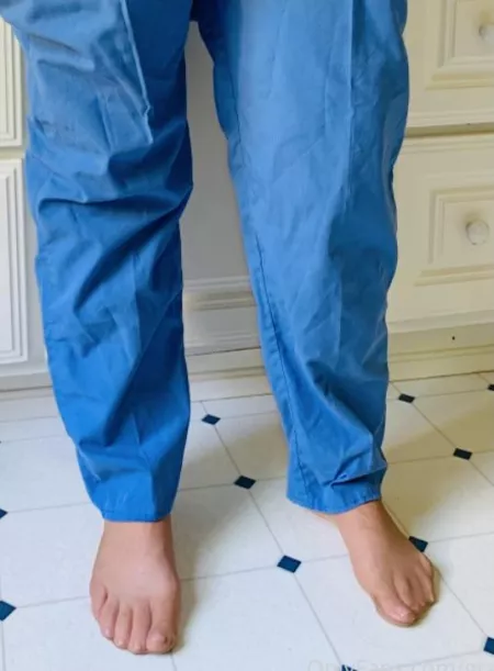 It was chilly this morning, I had to add layers under my scrubs. by Granitestaterxxx