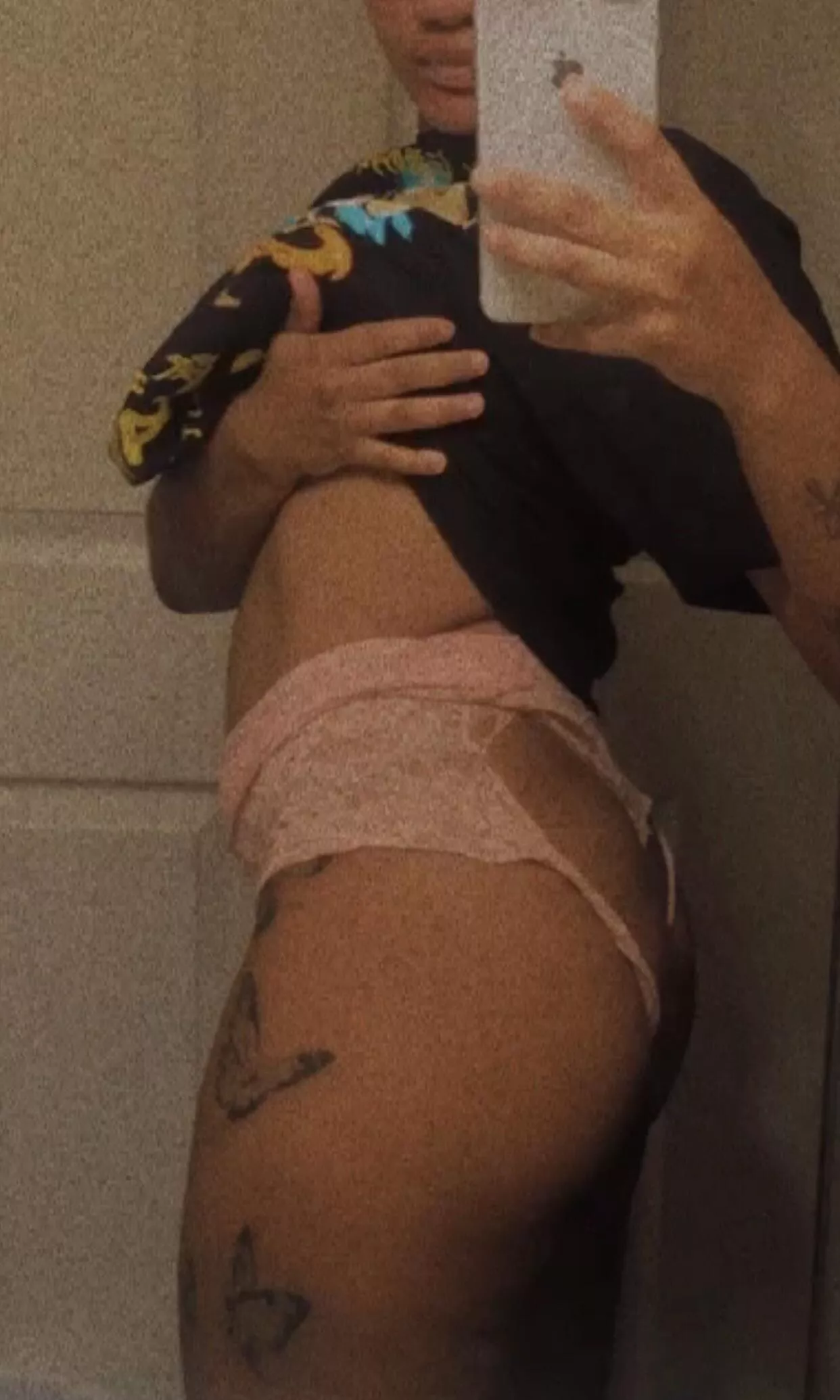 It’s already half way off you minus well rip the rest off daddy😩 I promise I’ll be a good girl and shove my soaked panties in my mouth 😋 posted by SpicyCiani