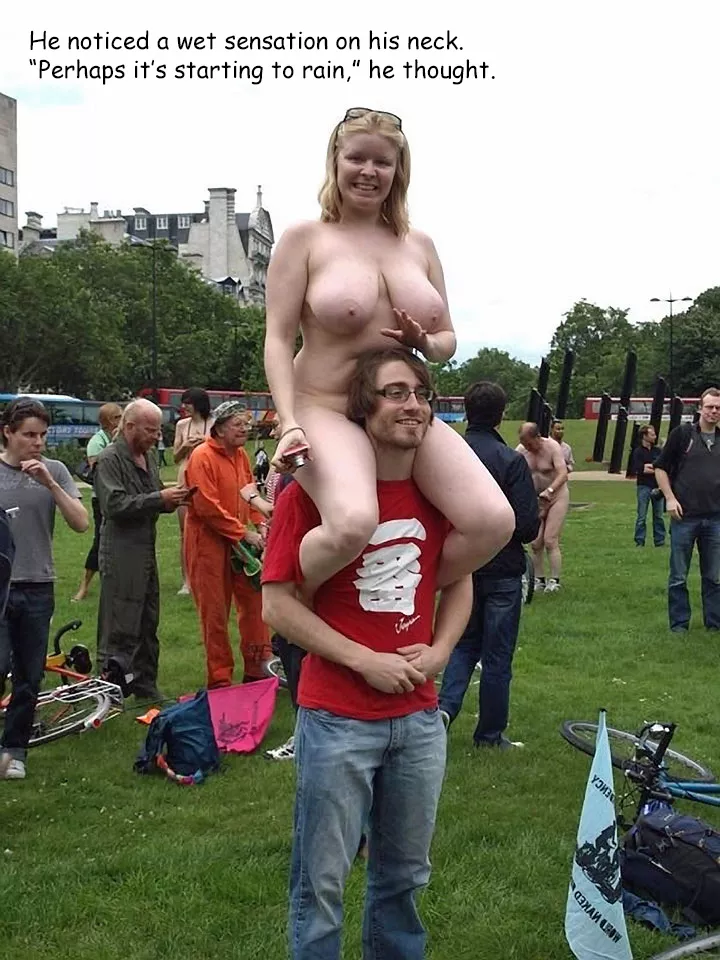 It's always a little humid in the UK. posted by Public-Erection-CFNM