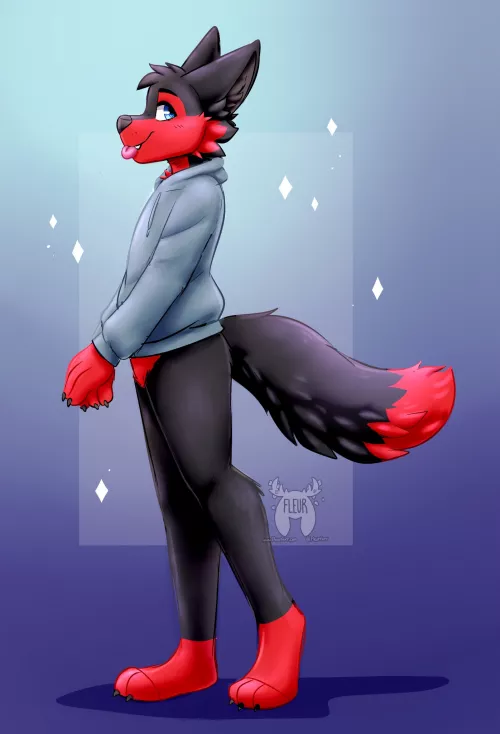 It's always hoodie weather (Art by me: @Fleurfurr on Twitter) by Fleurfurr