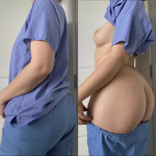 It’s been a while since I posted an on/off in my scrubs ;) by SluttyCanadianNurse_