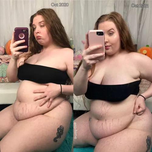 It’s getting harder and harder to fit myself in the frame 😅 by ero-hime