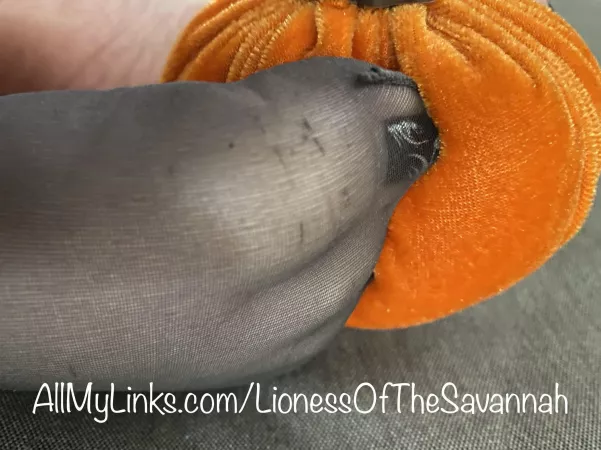 It’s Halloween season! 🎃 Don’t you wish something else was between my feet instead? 😏 by Savannahs_Feet