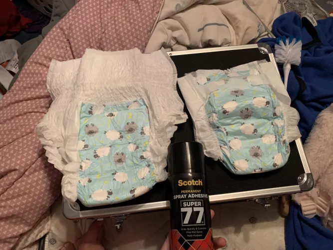 It’s hard to find adult pull-ups with cute designs, so I did it myself! by AdNo8756