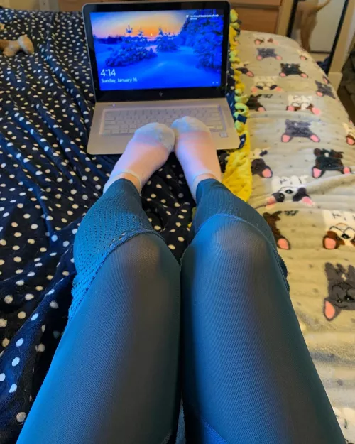 Its hard to get work done with leggings like these by NastyNatasha699
