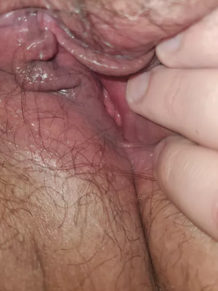 It's just begging you to stretch out my little tight wet pussy, and adding in your white creme! by breedmecouple69