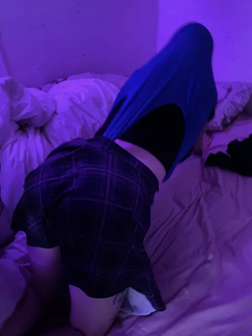 It's kinda fun of my friend to lend me her stretchy underwear, hope she doesn't mind what I'm using em for 💜 by WithoutViolet