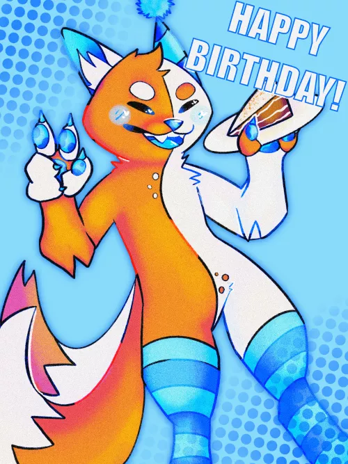 It's my birthday! Art by SkullX#1696 by Halftroller1140