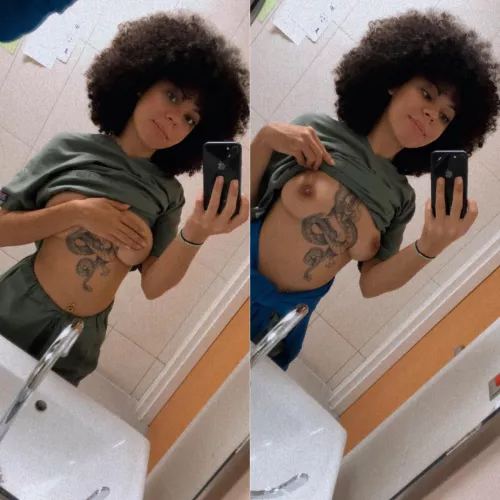 it’s no bra at work kind of day 😁 by frenchtoasthanna