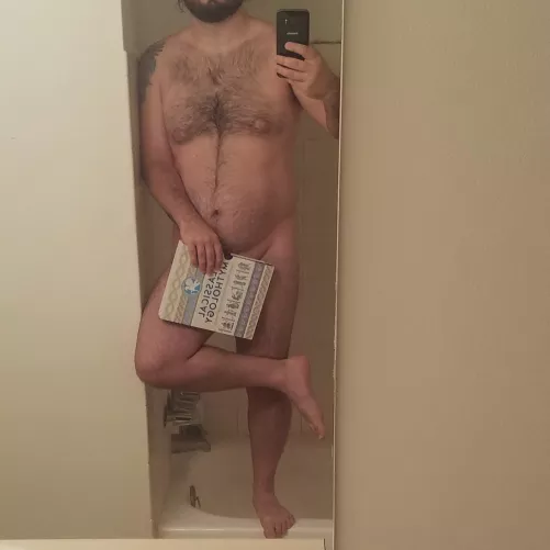 It's only fitting to be holding a classical mythology book, amiright? by ProsperityGold