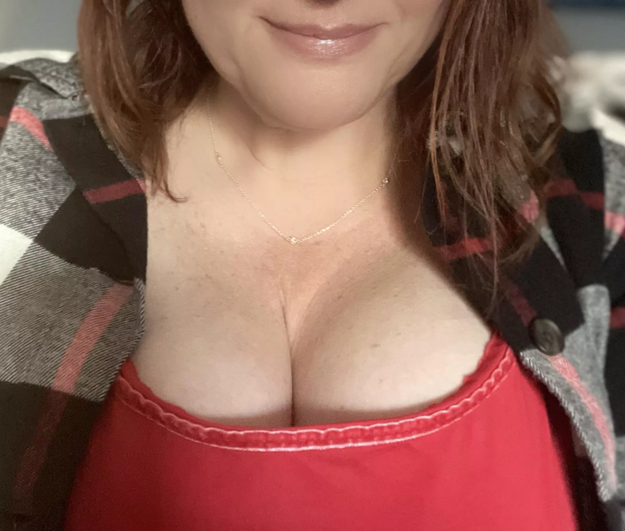 It’s that time of year. Flannel + cleavage. posted by InfamousMessage5885