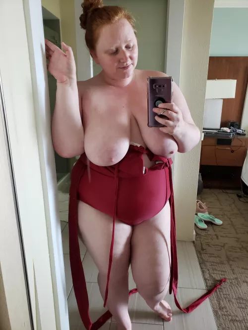 It's too bad I can't leave the swimsuit like this 😜 by rubydawn90