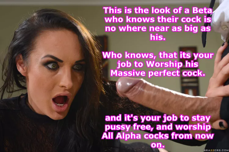 It's your job to stay pussy free & Worship alpha cocks by beta4blackdick
