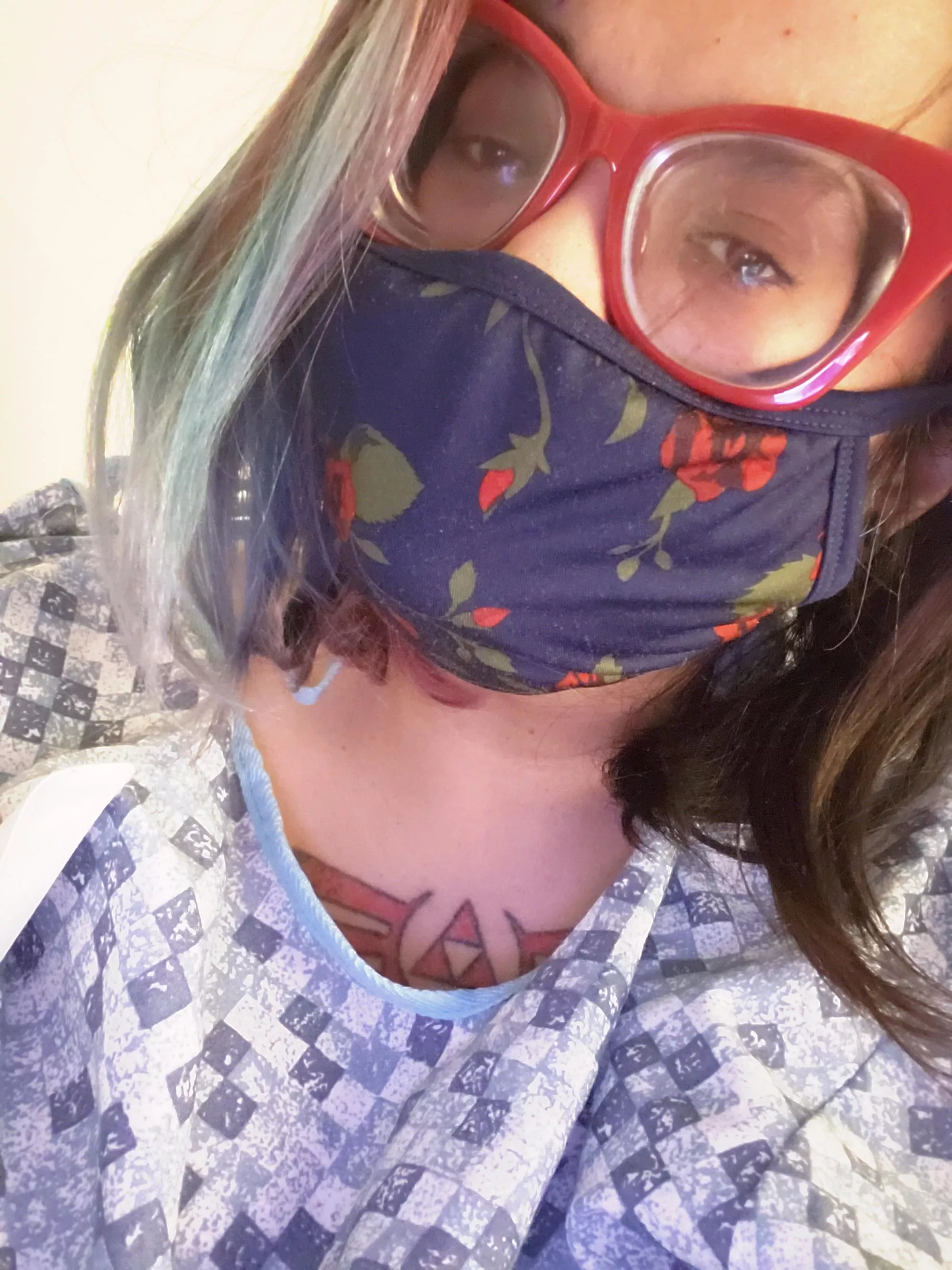 I've been out of the loop and the world beyond my room, I got some wicked sickness on Monday and been completely out since then. Went to the doctor today and got medicine so I'm feeling better. So I hope everyone is staying snuggly and safe. 🙂 posted by alaskankitten