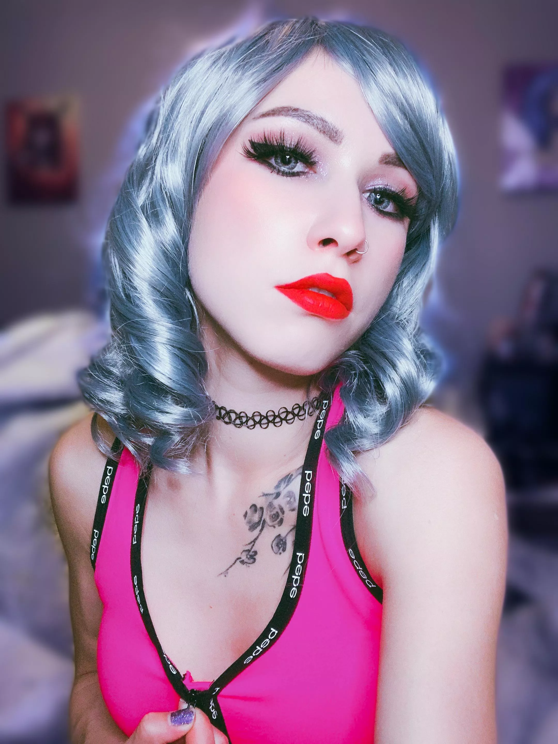 I’ve been trying out a red lip lately. 💋 cute or nah? posted by littlemissamethystt