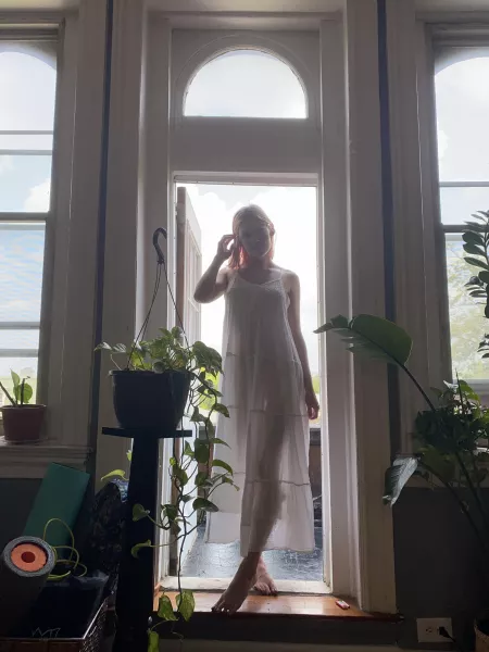 i’ve been wearing this dress a lot lately and just realized how it looks outside by sophiasmokes