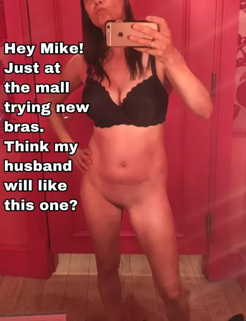 I’ve convinced my wife to have a threesome with my buddy Mike. Now we have to get him on board. I had her text him this pic. Hope he gets the message… by Momonator123