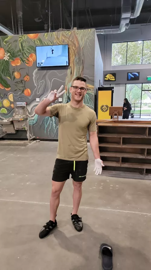 I've gotten hooked on rock climbing and now my whole life is covered in chalk 😂 by double-leg-day