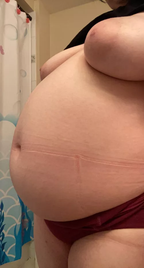 i’ve never been bigger 😳 what do you think? by shylittlenymph