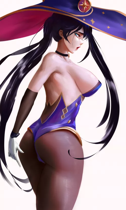 I've painted Mona's ass by Reqiu_