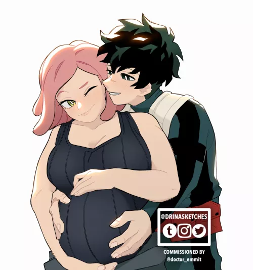 Izuku & Mei [Drinasketches] by notmypornacct84