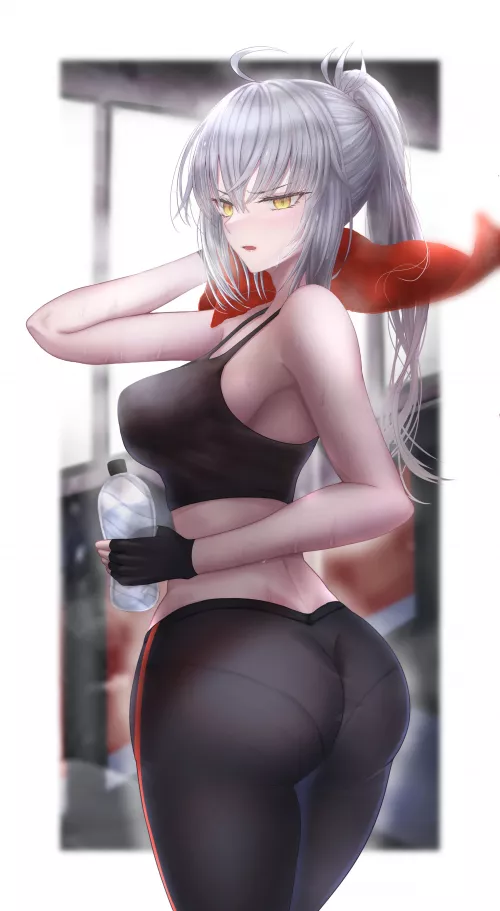 Jalter in the Gym (from r/Jeanne) by CheetahSperm18