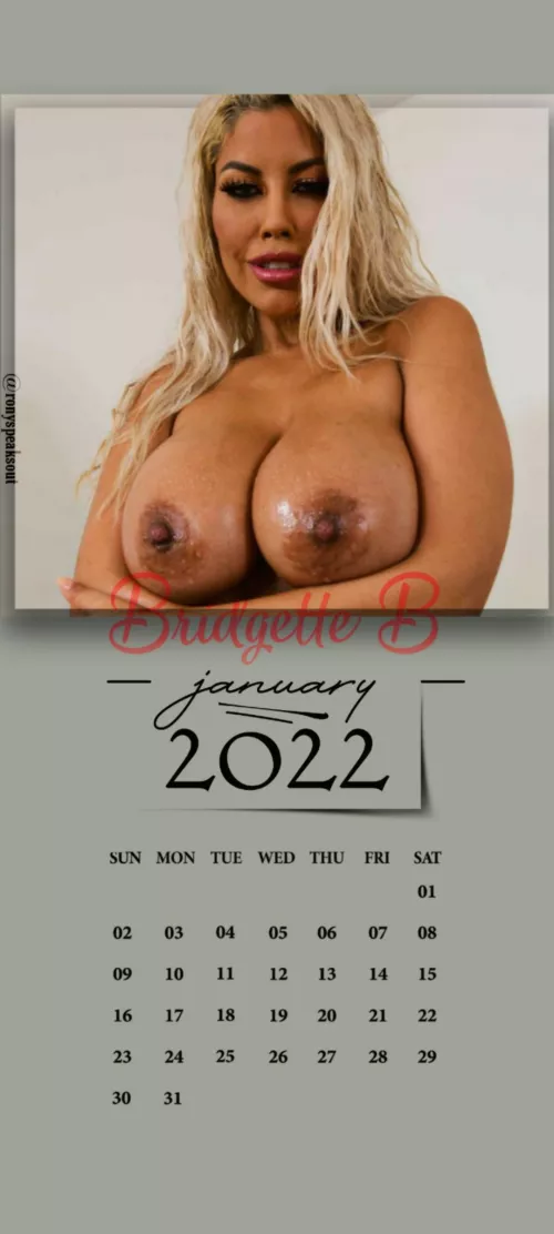 January 2022 Calendar ft. Bridgette B by ronyspeaksout