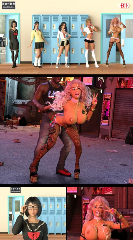 Japanese Gyaru Bimbofication anyone? by Fiddlesticks-3DX