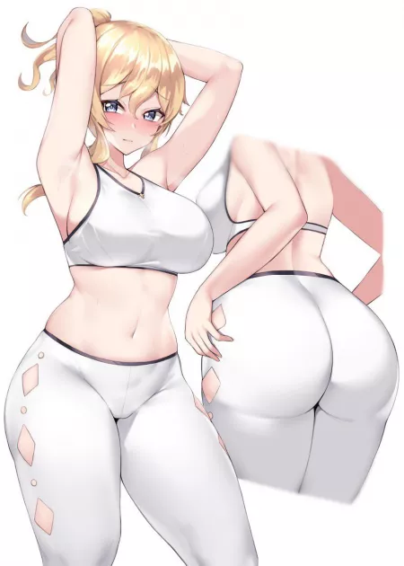 Jean in her workout gear by Jdzzzes