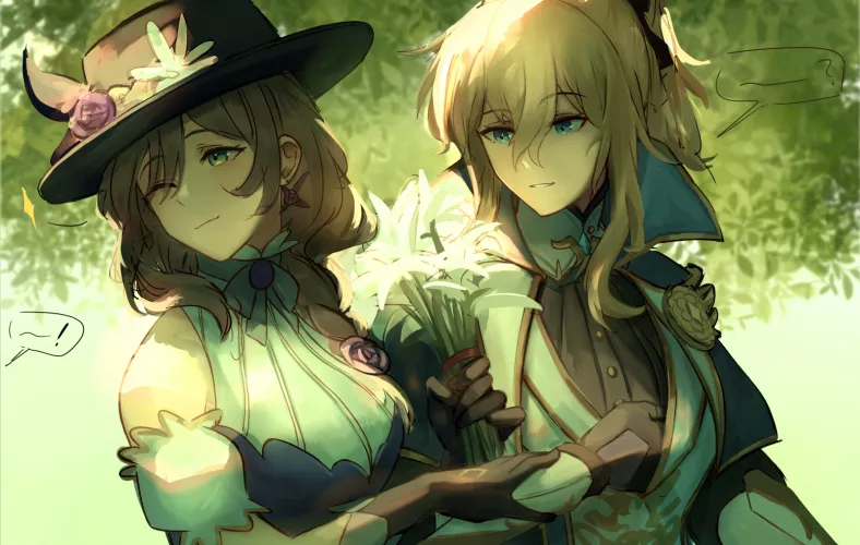 Jean & Lisa [Genshin Impact] by BloxXx09