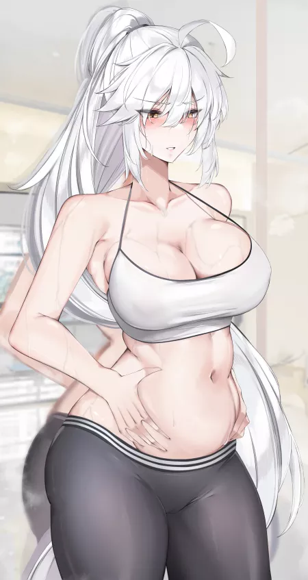 Jeanne Alter & Sports Bra [Fate] by Zewen_Senpai