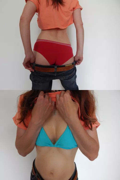 Jeans down, top up by isa_bea