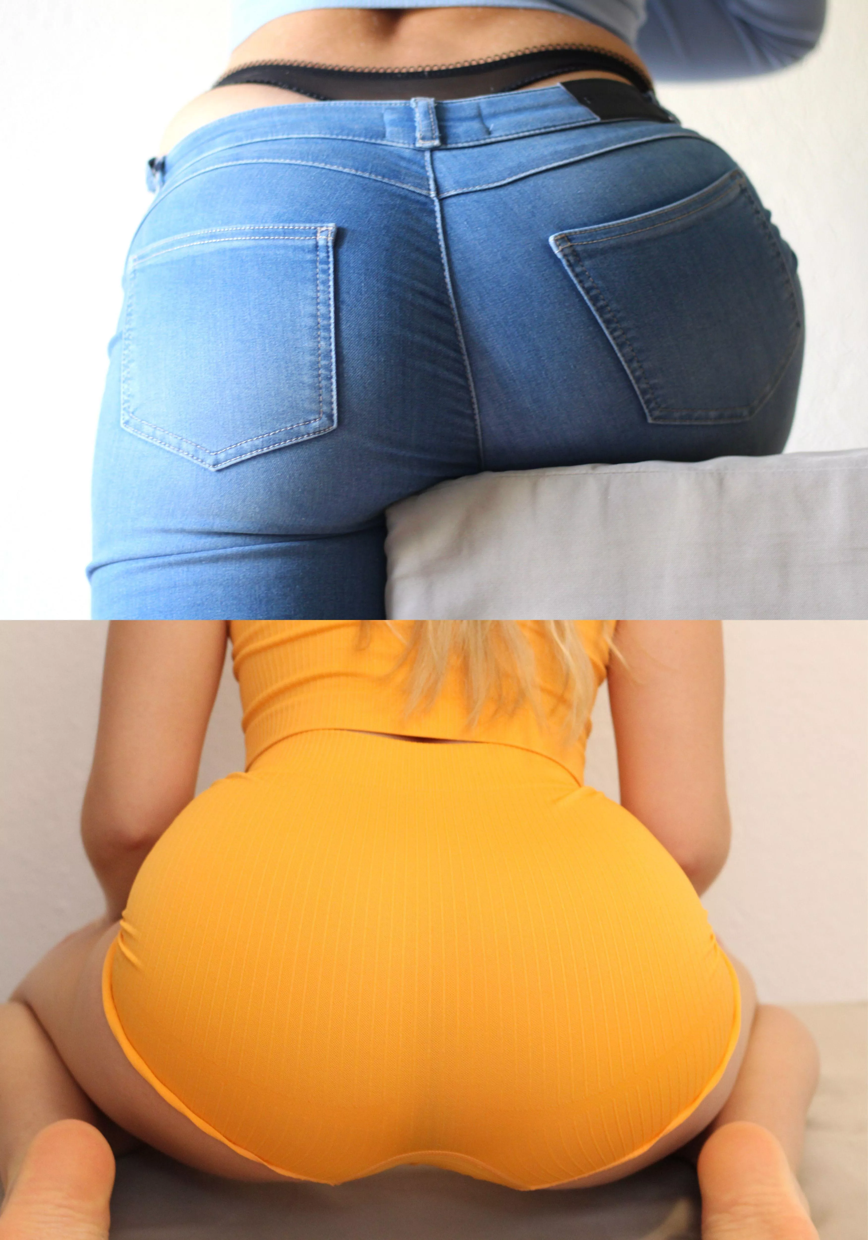 Jeans or Yogashorts😉🍑 posted by Ava-Fox