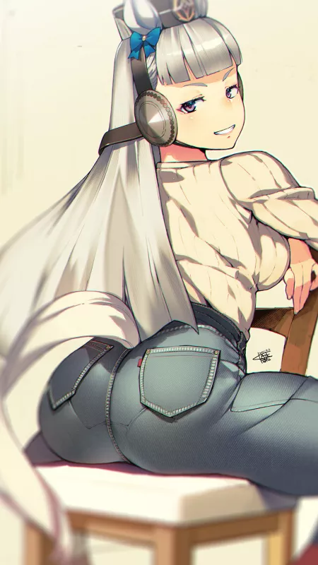 Jeans. That Is All. by JuneSnowpaw