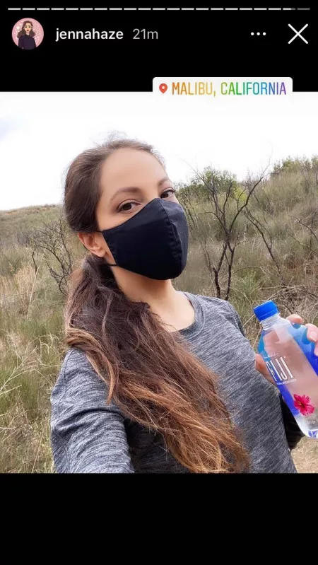 Jenna masked up from her Instagram story by Rickblaze1981