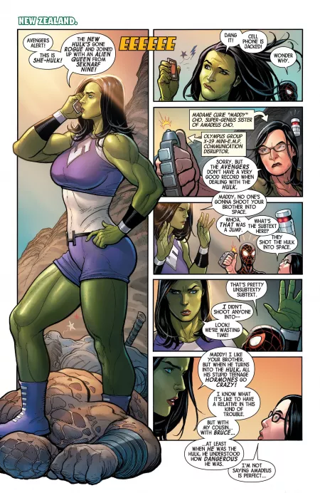 Jennifer Walters, the She-Hulk once again. By Frank Cho. [Totally Awesome Hulk #3] by International-End100