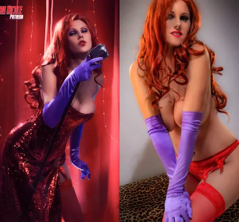Jessica Rabbit On/Off by AZ [Cara Nicole] Powergirl by [deleted]