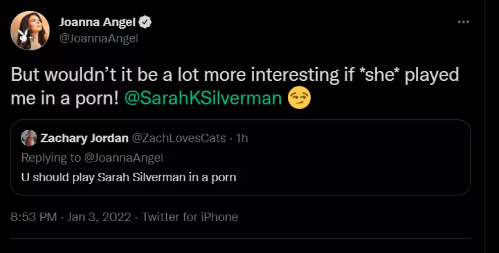 Joanna Angel retweeted me by Cheran_Or_Bust