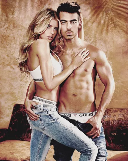 Joe Jonas and Charlotte McKinney Strip for GUESS by 44Bacon
