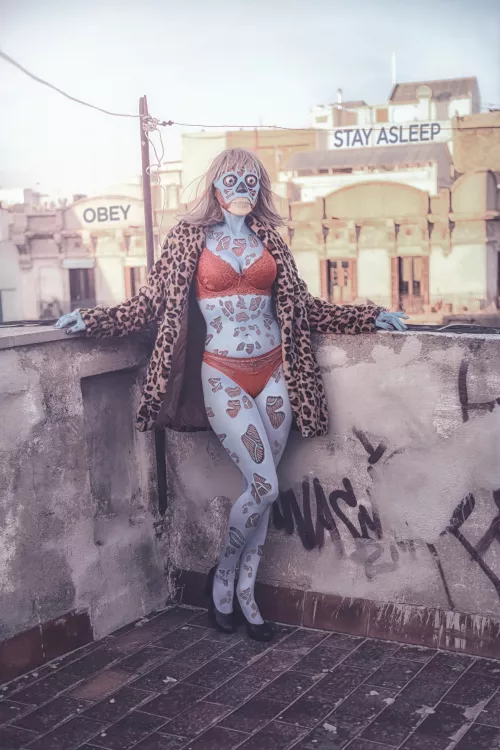 John Carpenter's They Live opened November 4, 1988, so here my inspired cosplay/lingerie photoshoot! by Vampisaurus