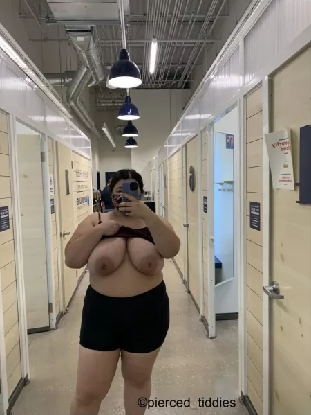 Join me in the changing room? I need help with something. by pierced_tiddies