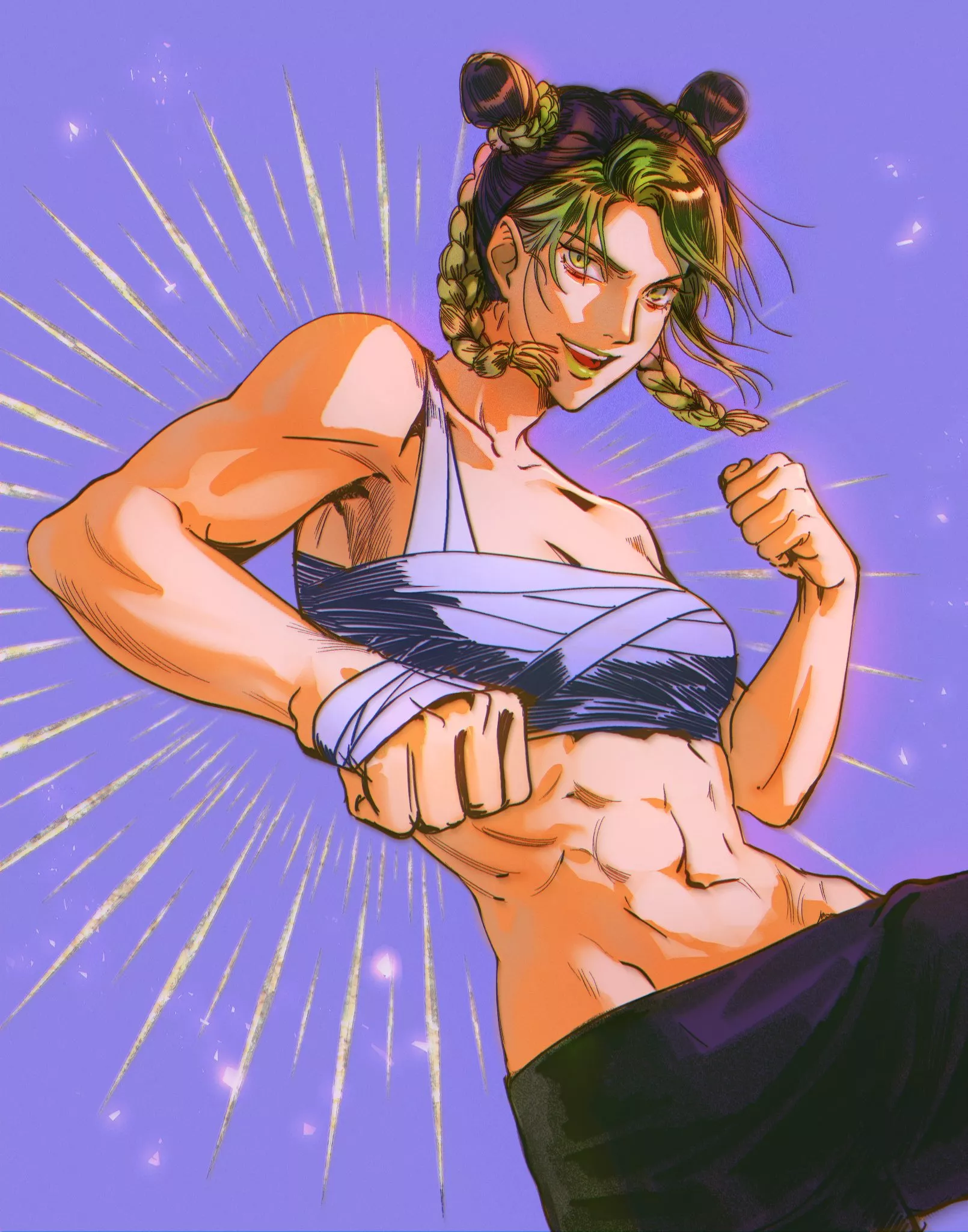 jolyne training day [Jojo part 6] by (chejamong) posted by Faoovo