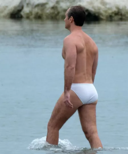 Jude Law in Tiny White Briefs On Set of ‘The New Pope’. by [deleted]
