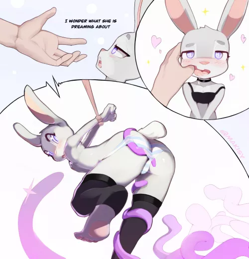 Judy in a happy dream by @makisy on twitter by Makisy_art