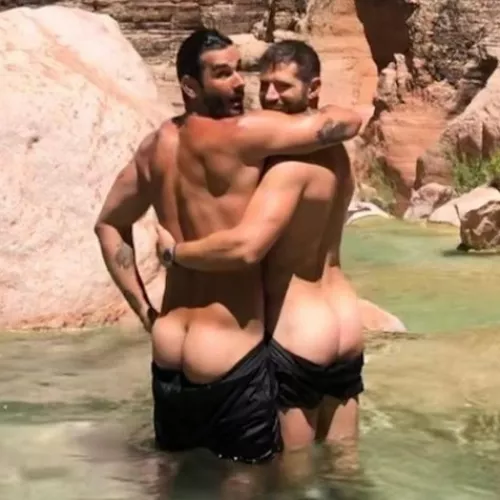 Julian Morris - English Actor, with Partner Landon Ross by astroblueastro