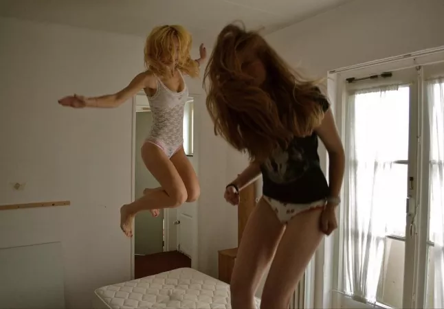 jumping in underwear and a leotard by 23snappy